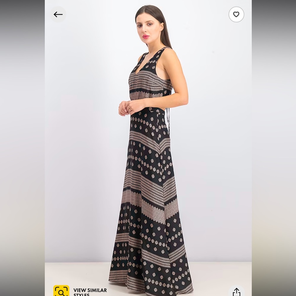 Avec Les Filled Black Bohemian Maxi Dress